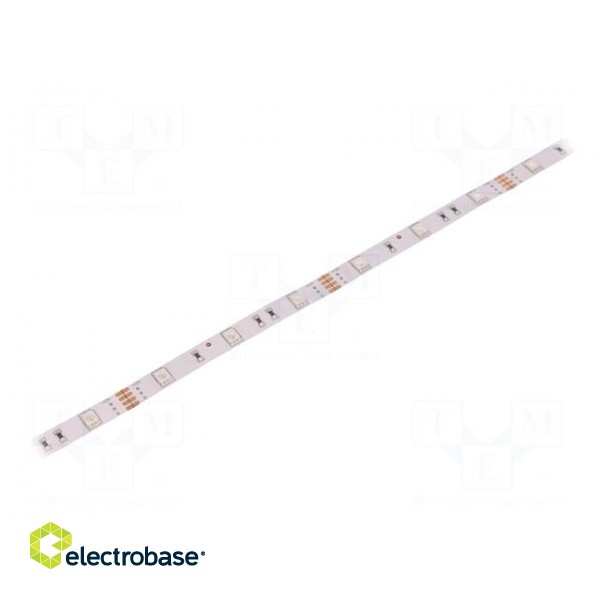 LED tape | RGB | 5050 | 12V | LED/m: 30 | 10mm | IP20 | 7.2W/m