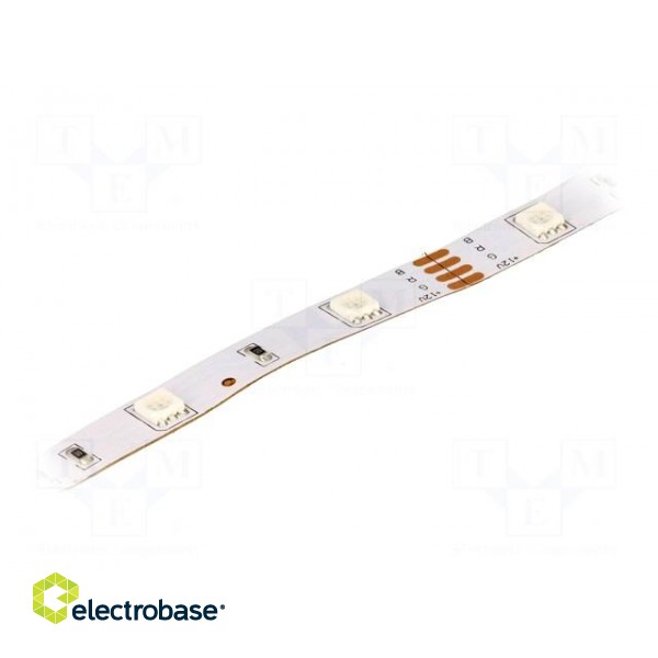 LED tape | RGB | 5050 | 12V | LED/m: 30 | W: 14.36mm | 120° | IP65 | 7.2W/m image 1