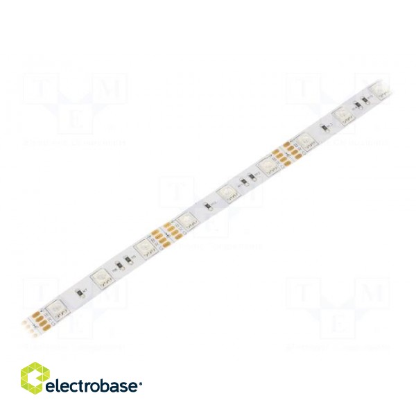 LED tape | RGB | 5050 | 12V | LED/m: 48 | 10mm | IP20 | 9W/m