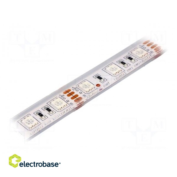 LED tape | RGB | 5050 | 12V | LED/m: 60 | W: 14mm | 120° | IP68 | 14.4W/m image 1