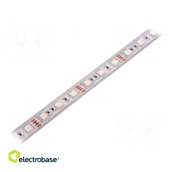 LED tape | RGB | 5050 | 12V | LED/m: 60 | 120° | IP65 | 14.4W/m | 900lm image 1