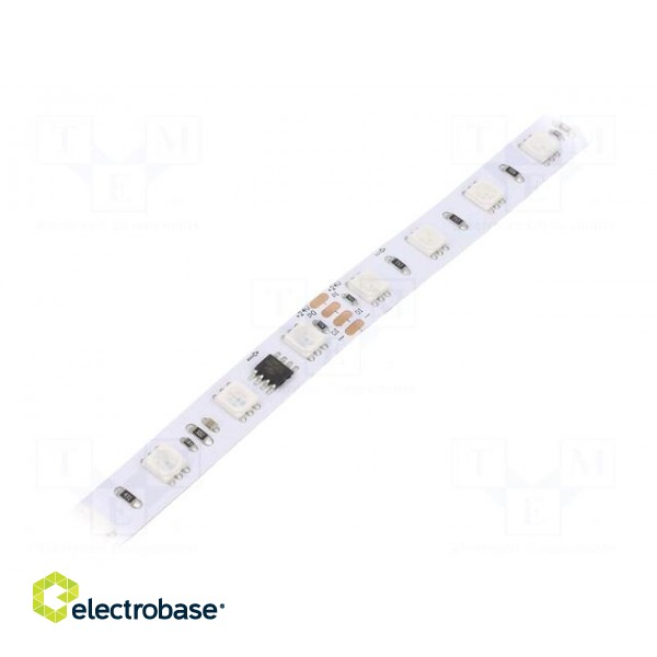 LED tape | RGB | 5050 | 24V | LED/m: 60 | 10mm | white PCB