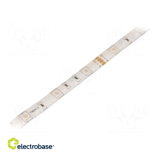 LED tape | RGB | 5060 | 12V | LED/m: 30 | 10mm | brown PCB | 120° | 7.2W/m