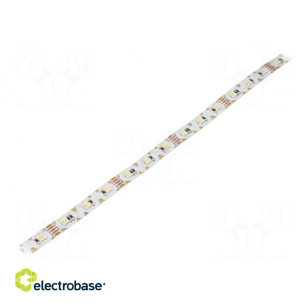 LED tape | RGBW | 5050 | 12V | LED/m: 48 | 12mm | white PCB | IP20 | 120°