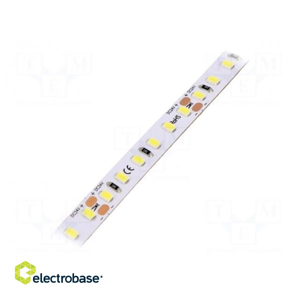 LED tape | white | 2835 | 24V | LED/m: 120 | 8mm | IP33 | 120° | 9.6W/m