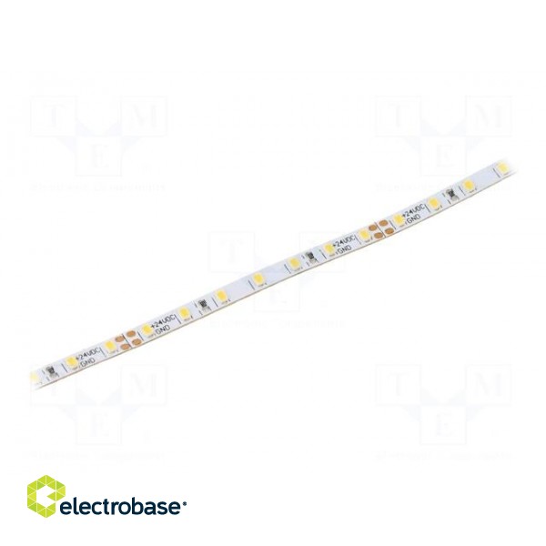 LED tape | white cold | 2216 | 24V | LED/m: 140 | 3.5mm | IP20 | 4.8W/m