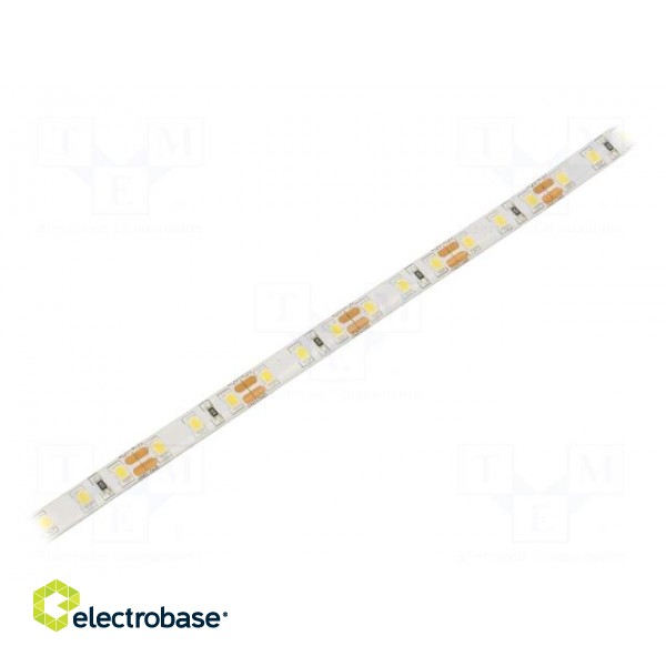 LED tape | white cold | 2835 | 12V | LED/m: 96 | 8mm | white PCB | IP65