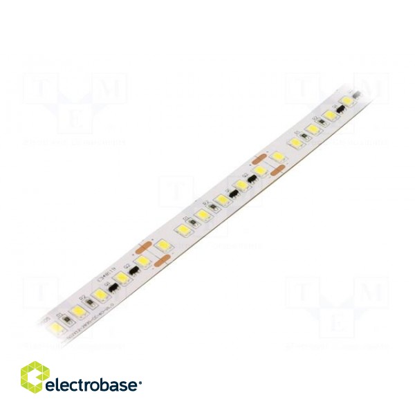 LED tape | white cold | 2835 | 24V | LED/m: 120 | 12mm | white PCB | IP20