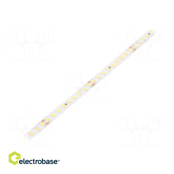 LED tape | white cold | 2835 | 24V | LED/m: 144 | 8mm | white PCB | IP20
