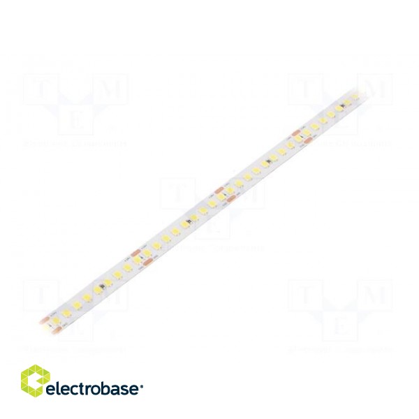 LED tape | white cold | 2835 | 24V | LED/m: 180 | 10mm | white PCB | IP20