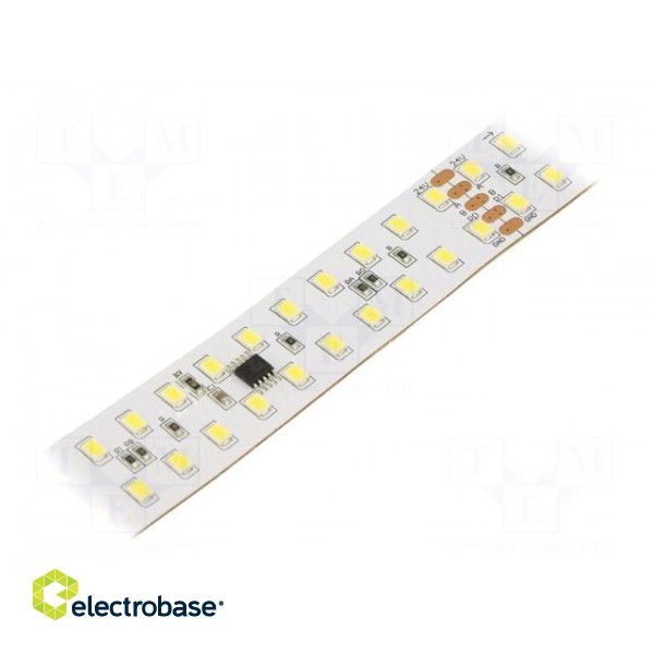 LED tape | white cold | 2835 | 24V | LED/m: 240 | 20mm | white PCB | IP20