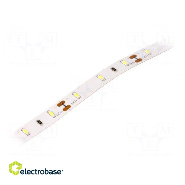 LED tape | white cold | 3014 | 12V | LED/m: 60 | 8mm | 120° | IP20 | 6W/m image 1