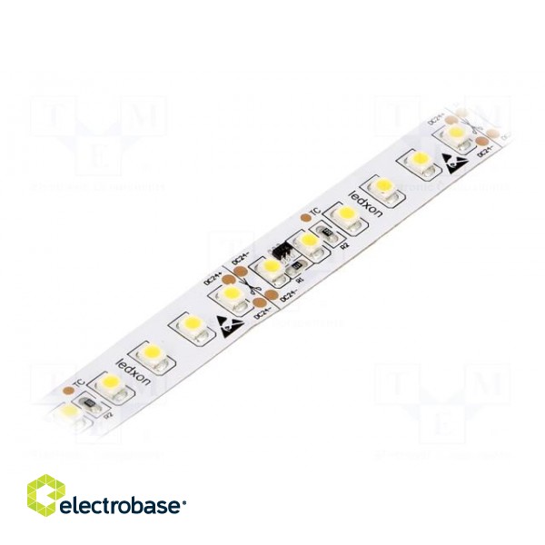 LED tape | white neutral | 3528 | 24V | LED/m: 120 | W: 12mm | 120° | IP20