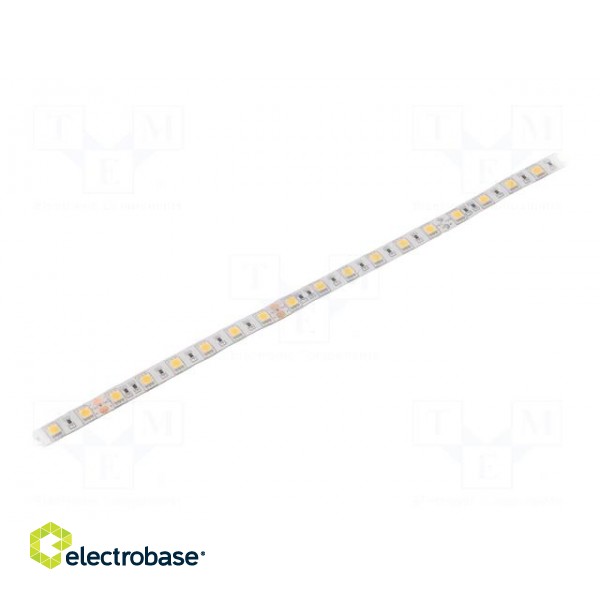 LED tape | white neutral | 5050 | 24V | LED/m: 60 | 10mm | white PCB | IP64