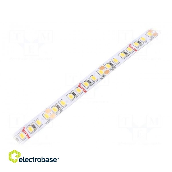 LED tape | white warm | 24V | LED/m: 140 | 8mm | IP20 | 120° | 9.6W/m