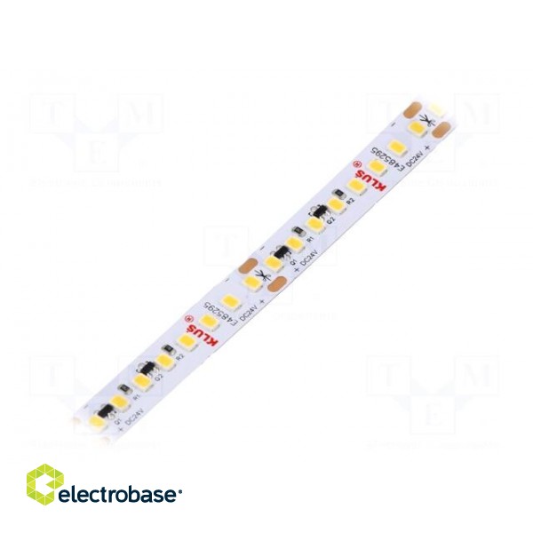 LED tape | white warm | 24V | LED/m: 160 | 10mm | IP20 | 120° | 24W/m
