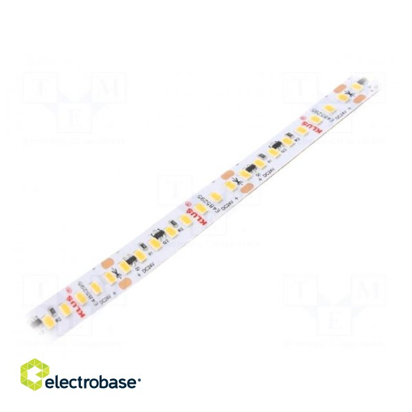 LED tape | white warm | 24V | LED/m: 160 | 10mm | IP20 | 120° | 9.6W/m