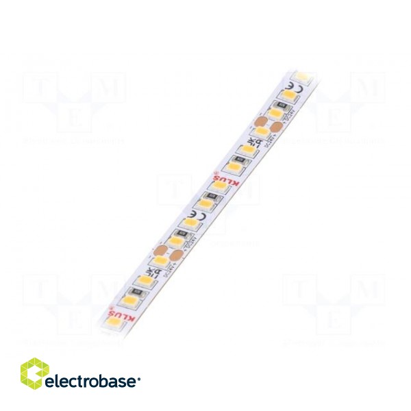 LED tape | white warm | 24V | LED/m: 180 | 10mm | IP20 | 120° | 4.8W/m