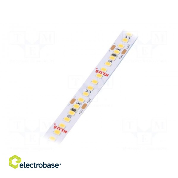 LED tape | white warm | 24V | LED/m: 180 | 10mm | IP20 | 120° | 9.6W/m
