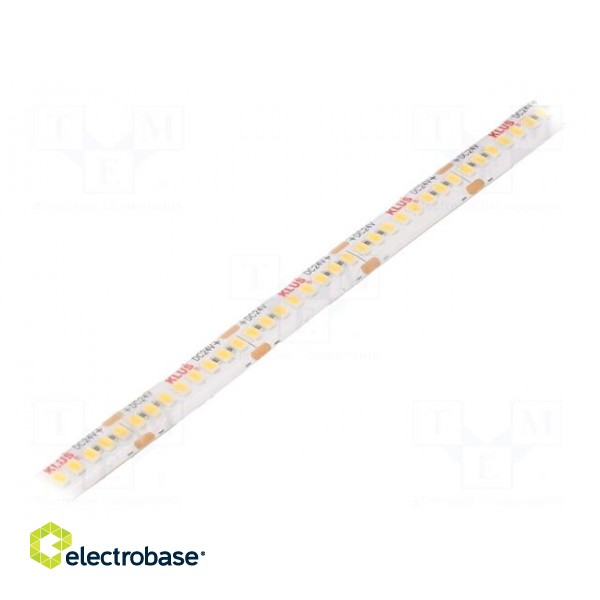 LED tape | white warm | 24V | LED/m: 240 | 10mm | IP65 | 120° | 4.8W/m