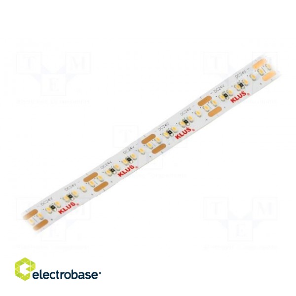 LED tape | white warm | 24V | LED/m: 266 | 10mm | IP20 | 120° | 5.3W/m