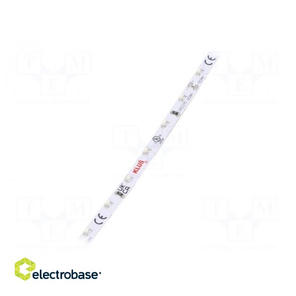 LED tape | white warm | 24V | LED/m: 60 | 5mm | IP20 | 120° | 4.8W/m | 70lm/W