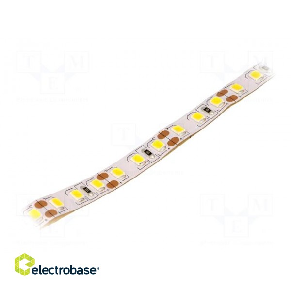 LED tape | white warm | 2835 | 12V | LED/m: 120 | W: 8mm | 120° | IP20 | 6W/m
