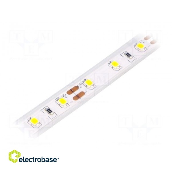 LED tape | white warm | 2835 | 12V | LED/m: 60 | W: 10mm | 120° | IP65 | 12W/m paveikslėlis 1