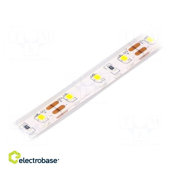 LED tape | white warm | 2835 | 12V | LED/m: 60 | 10mm | IP68 | 120° | 4W/m image 1