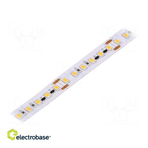 LED tape | white warm | 2835 | 24V | LED/m: 120 | 12mm | white PCB | IP20