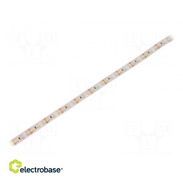 LED tape | white warm | 3528 | 12V | LED/m: 120 | 10mm | IP65 | 9.6W/m