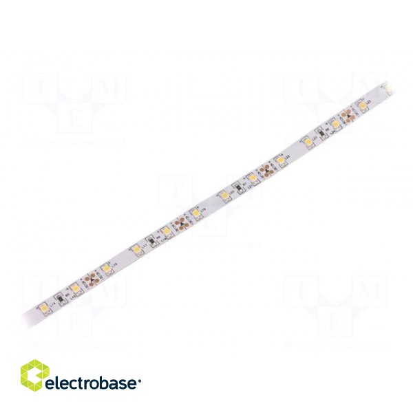 LED tape | white warm | 3528 | 12V | LED/m: 60 | 8mm | IP20 | 4.8W/m