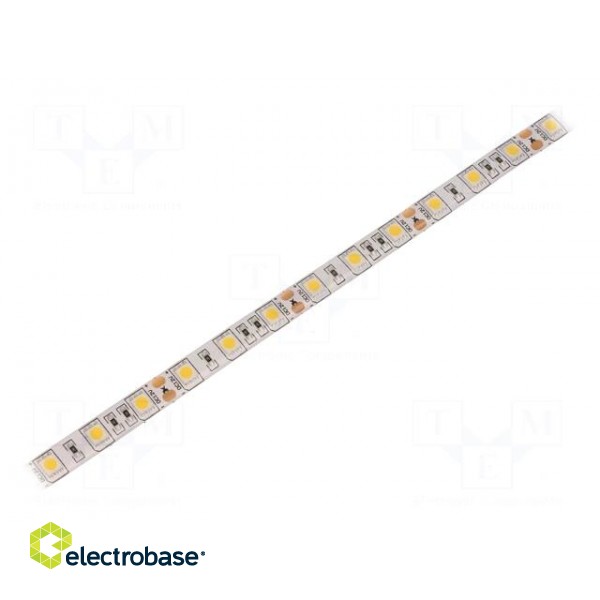 LED tape | white warm | 5050 | 12V | LED/m: 60 | 10mm | IP65 | 14.4W/m