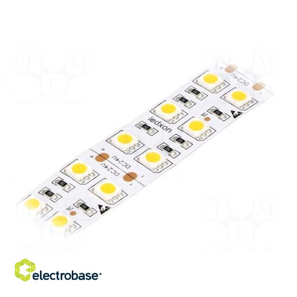 LED tape | white warm | 5050 | 24V | LED/m: 120 | W: 20mm | 120° | IP20