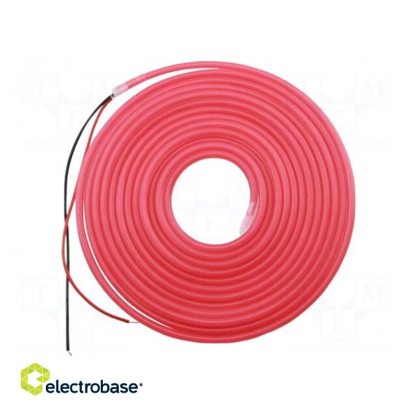 NEON LED tape | red | 2835 | 12V | LED/m: 120 | 6mm | IP65 | 8W/m | Thk: 12mm paveikslėlis 1