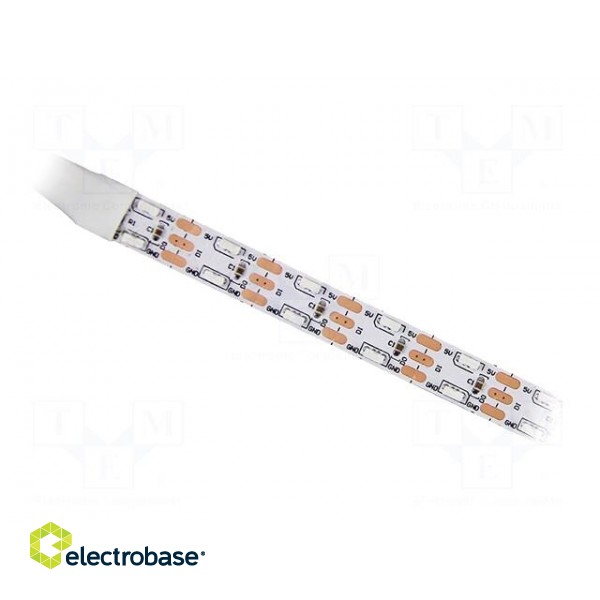 Programmable LED tape | RGB | 4020 | 5V | LED/m: 120 | 10mm | white PCB