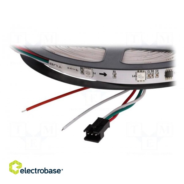 Programmable LED tape | RGB | 5050 | 12V | LED/m: 30 | 10mm | IP20 | 140° image 3