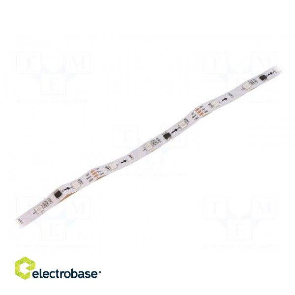 Programmable LED tape | RGB | 5050 | 12V | LED/m: 30 | 10mm | IP20 | 140° image 1