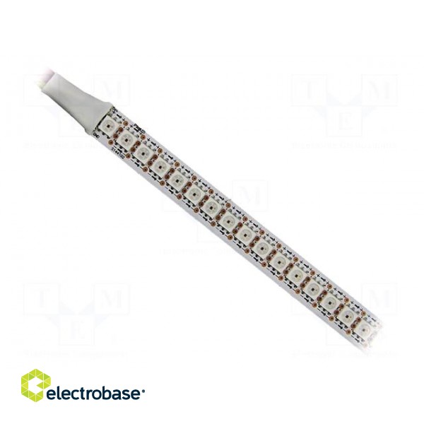 Programmable LED tape | RGB | 5050 | 5V | LED/m: 144 | 12mm | white PCB