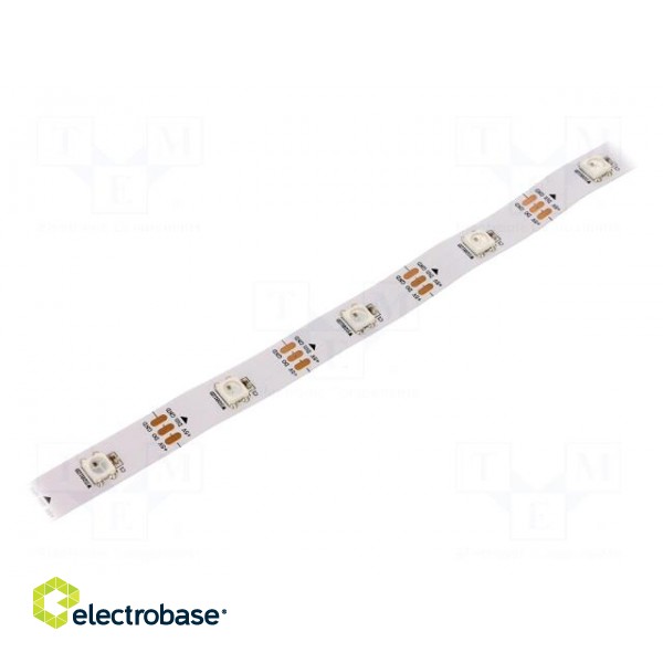 Programmable LED tape | RGB | 5050 | 5V | LED/m: 30 | 10mm | IP20 | 140°