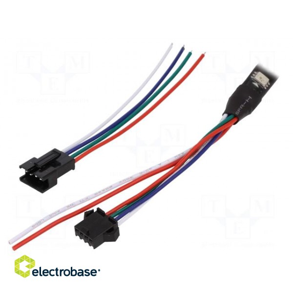 Programmable LED tape | RGB | 5050 | 5V | LED/m: 30 | 10mm | 140° | IP65 paveikslėlis 2