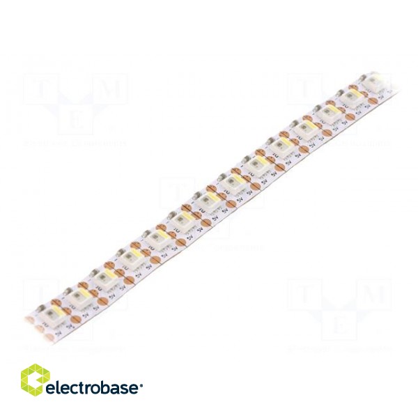 Programmable LED tape | RGBW | 3535 | 5V | LED/m: 144 | 8mm | white PCB