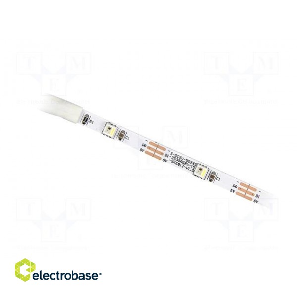 Programmable LED tape | RGBW | 3535 | 5V | LED/m: 30 | 5mm | white PCB
