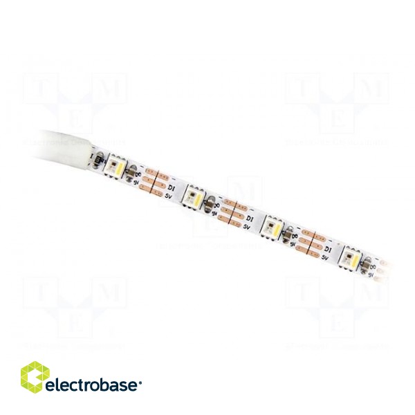Programmable LED tape | RGBW | 3535 | 5V | LED/m: 60 | 5mm | white PCB