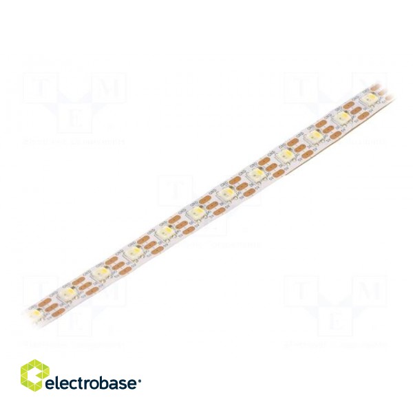 Programmable LED tape | RGBW | 5050 | 5V | LED/m: 70 | 12mm | white PCB