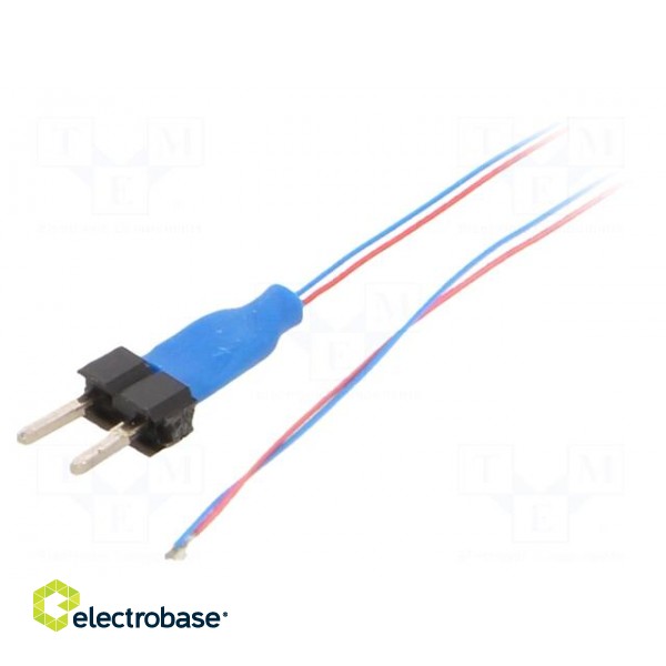 Blue | 25÷40mcd | 120° | Module: LED | Leads: lead x2 | No.of diodes: 1