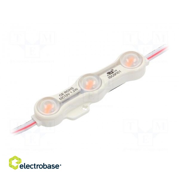 LED | pink | 1.2W | IP68 | 12VDC | 160° | No.of diodes: 3 | 5730 | 66x15mm image 1