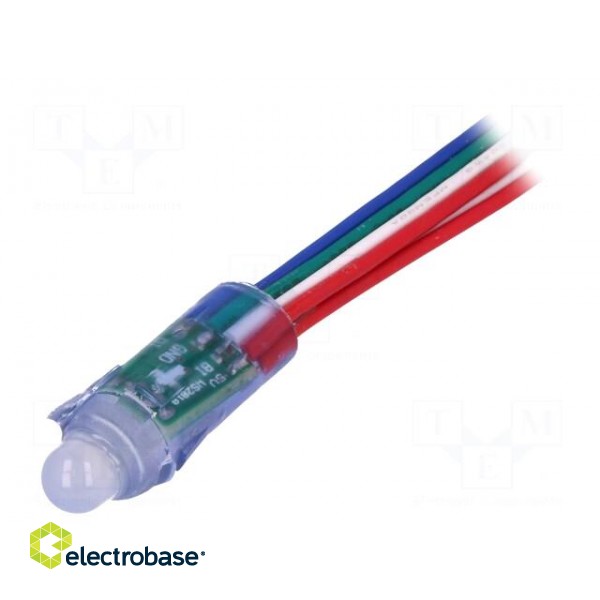 Module: LED | Colour: RGB | No.of diodes: 50 | Ø12mm | 5V | Mounting: THT фото 3