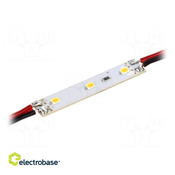 Module: LED | Colour: white warm | 0.72W | 55lm | 12VDC | 120° | 50x10mm
