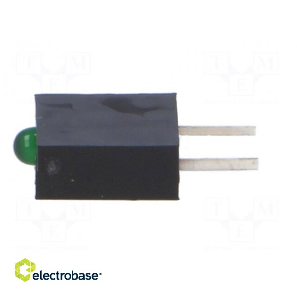LED | horizontal,in housing | green | 1.8mm | No.of diodes: 1 | 20mA image 3